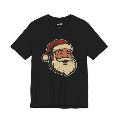 Classic Santa Smile – Vintage Unisex Christmas Graphic T-Shirt