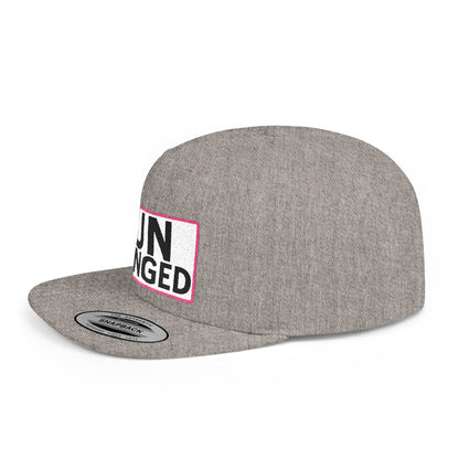 UNHINGED Embroidered Snapback Hat | Funny Statement Cap | Bold Streetwear Flat Bill | Dark Humor Gift