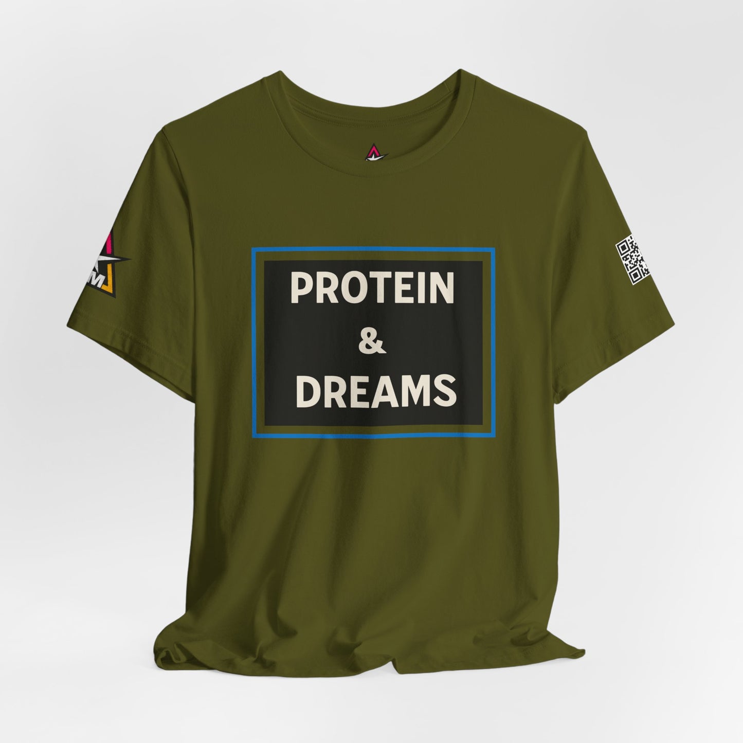 Protein & Dreams Graphic T-Shirt | Fitness Streetwear Tee | Gym Lifestyle Shirt