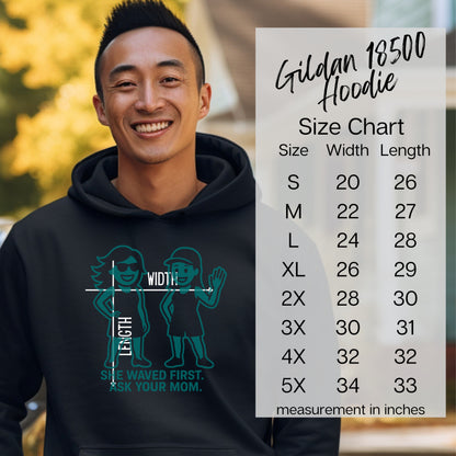 She Waved First Ask Your Mom Gildan 18500 Hoodie product