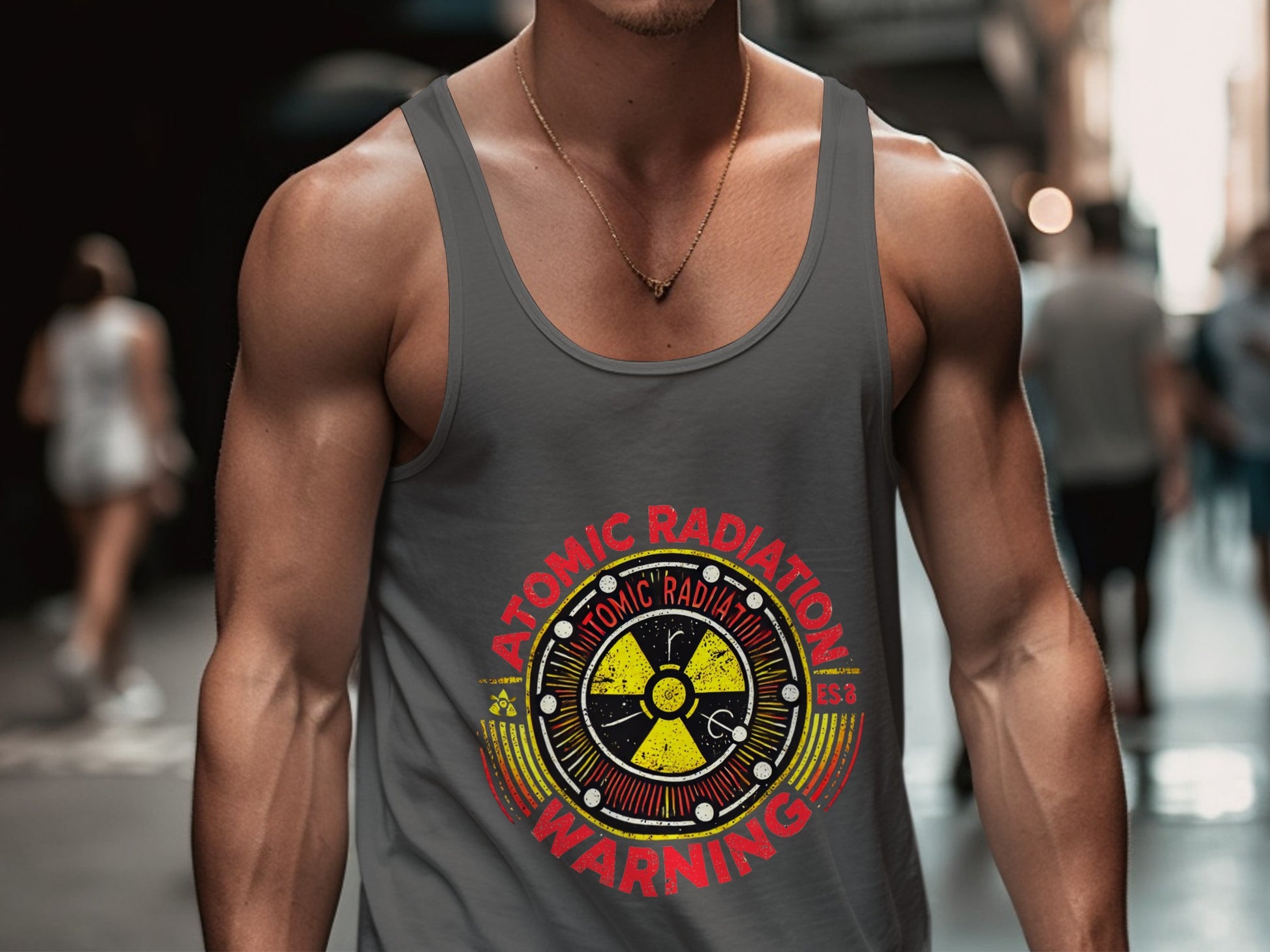 Atomic Radiation Warning Graphic Tank Top product