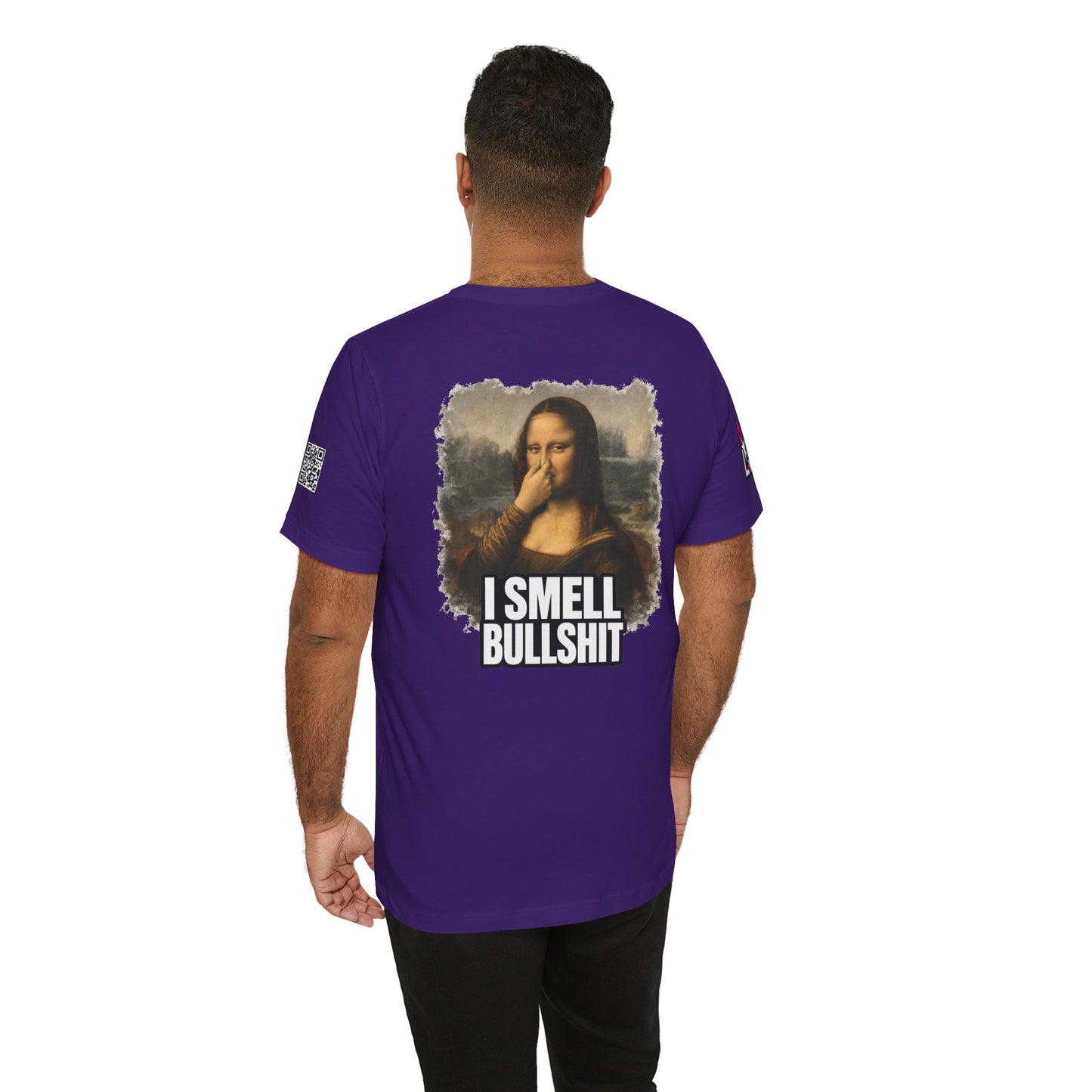 I Smell Bullshit – Funny Mona Lisa Parody Graphic Tee