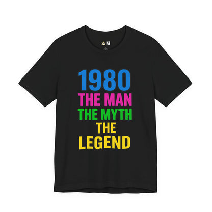 Born a Legend Since 1980 (editable)– Unisex Streetwear Graphic Tee