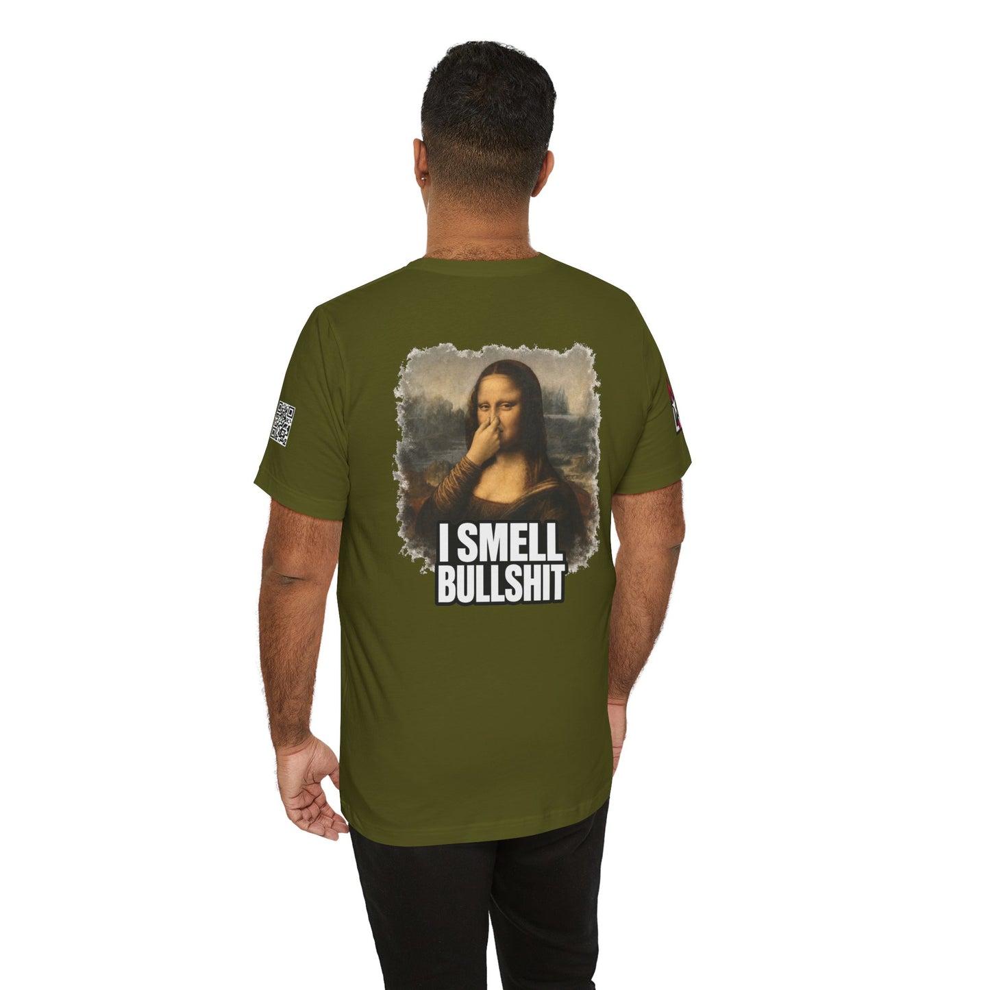 I Smell Bullshit – Funny Mona Lisa Parody Graphic Tee