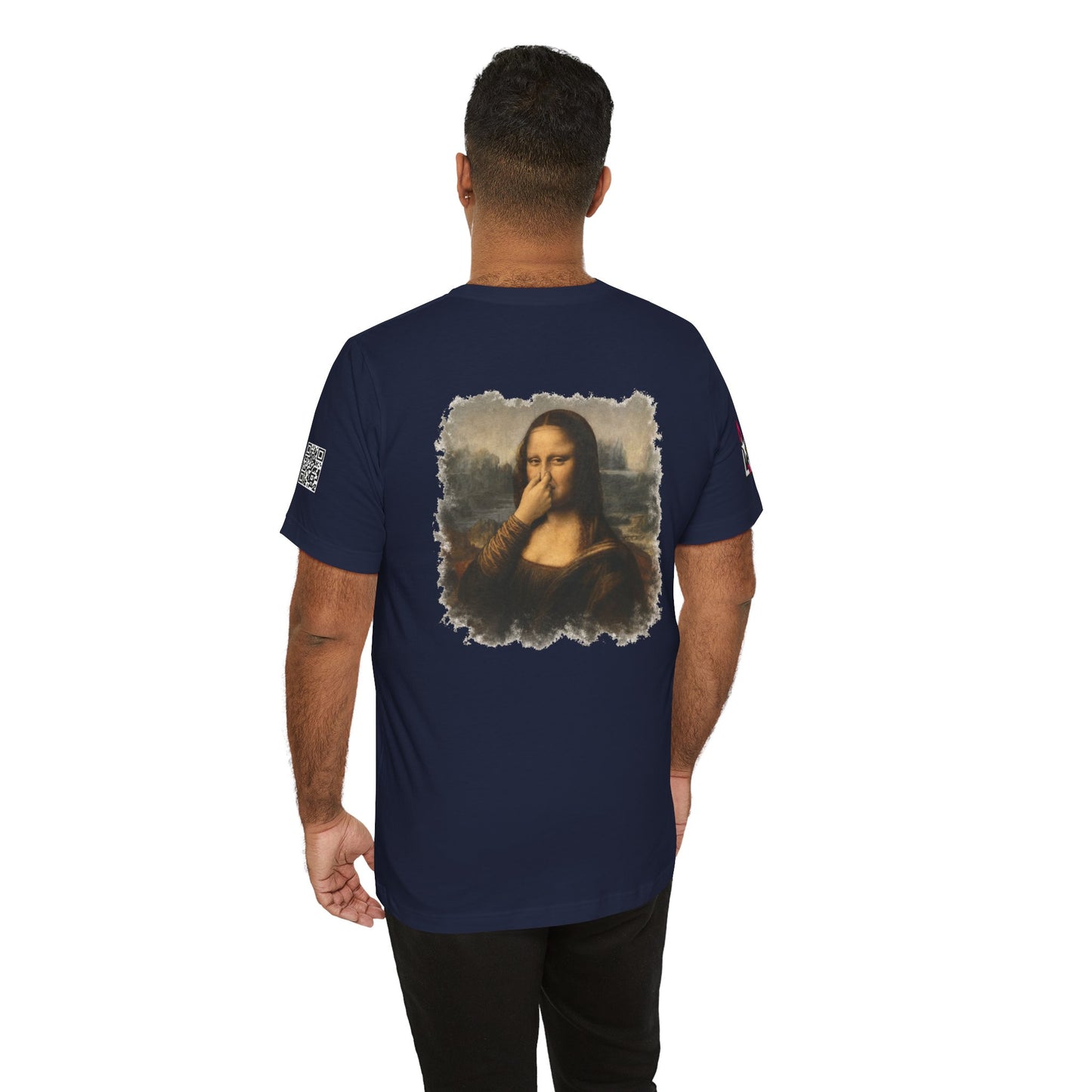 Something Smells Like Bullshit Graphic T-Shirt | Mona Lisa Parody Tee