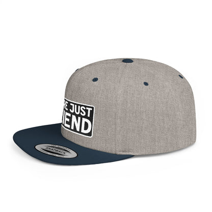 WE'RE JUST FRIENDS Embroidered Snapback Hat | Funny Friend Zone Cap | Sarcastic Streetwear Hat | Conversation Starter Gift