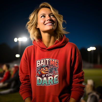 Bright Red Bait Me If You Dare Hoodie product