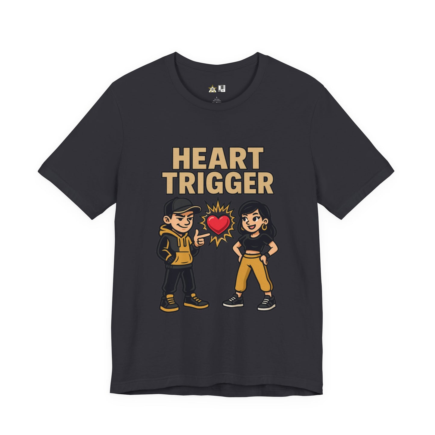 Heart Trigger – Unisex Streetwear Graphic Tee
