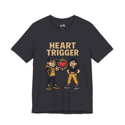 Heart Trigger – Unisex Streetwear Graphic Tee