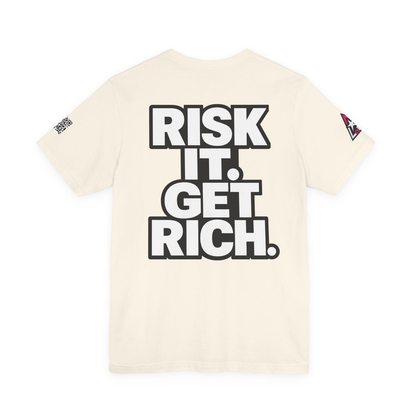 Risk It. Get Rich. – Bold Motivational Graphic Tee