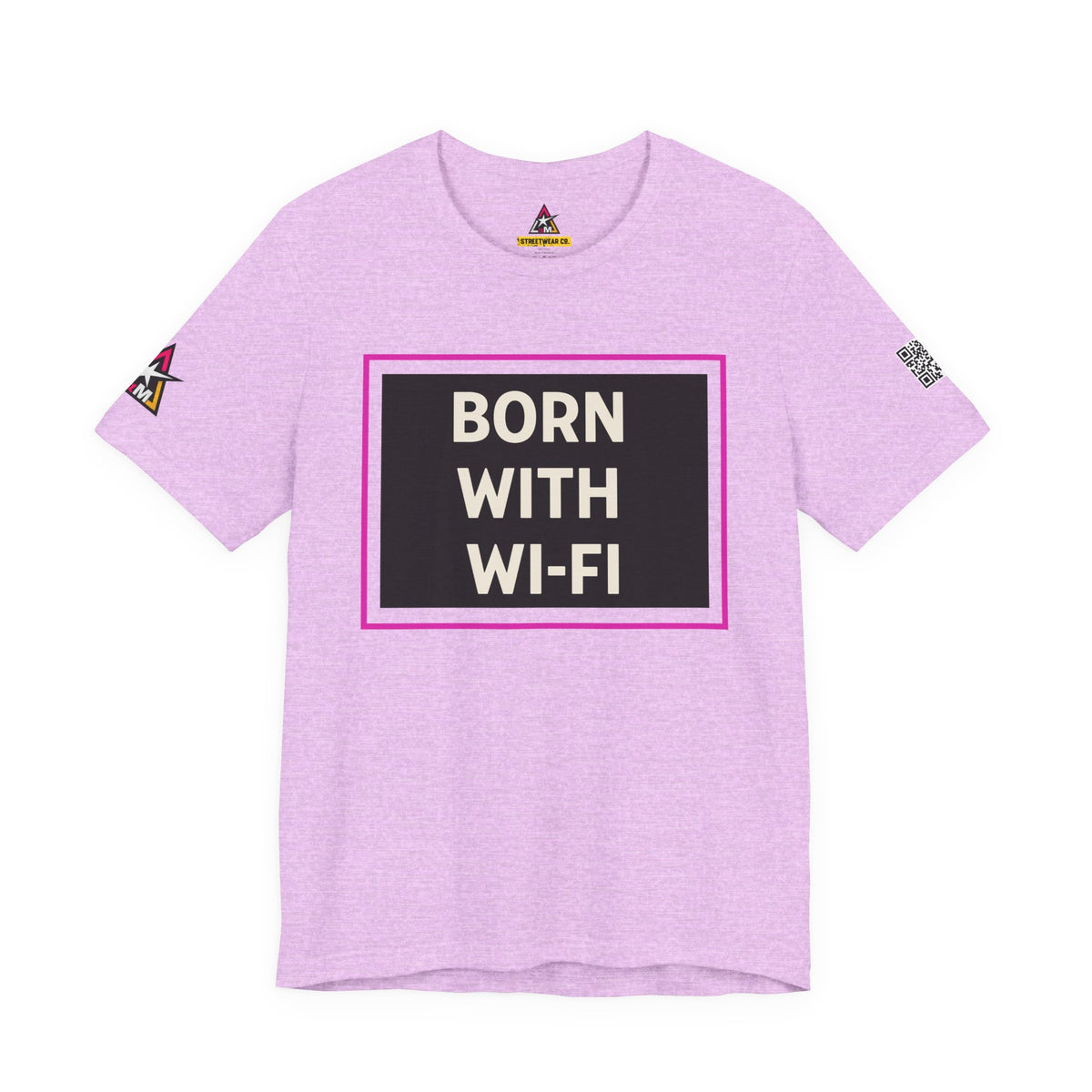 BORN WITH WI-FI | Funny Millennial Graphic Tee | Tech Humor Streetwear