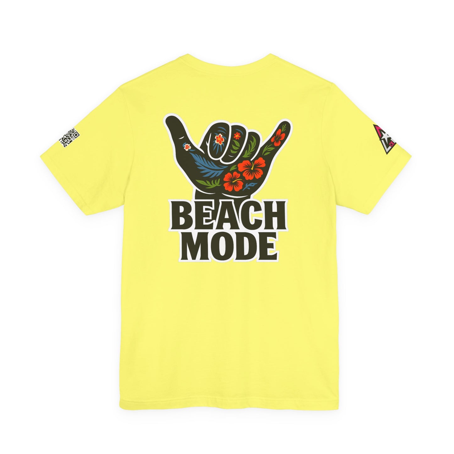 Beach Mode Graphic T-Shirt | Shaka Hand Tropical Tee | Summer Streetwear
