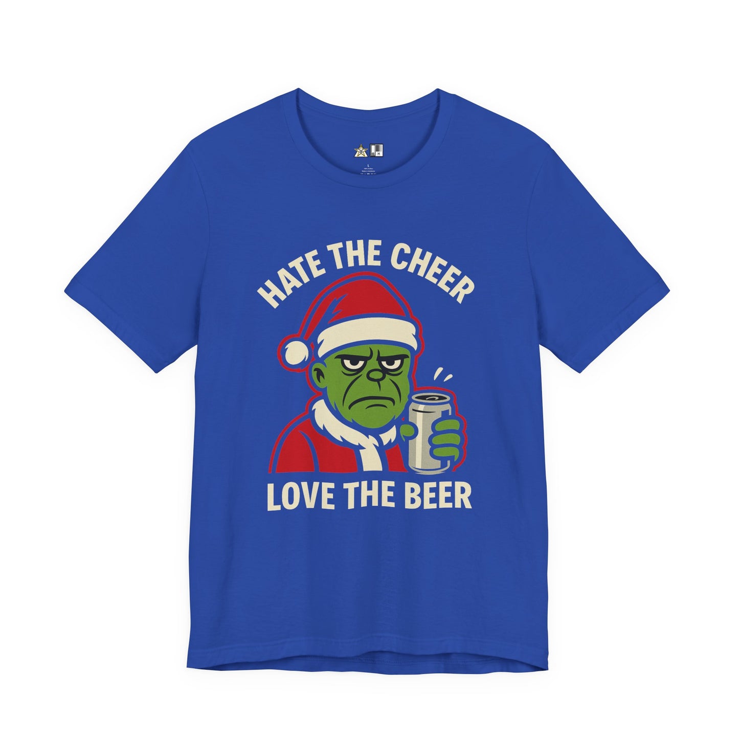 Hate the Cheer Love the Beer – Unisex Bold Holiday Graphic Tee