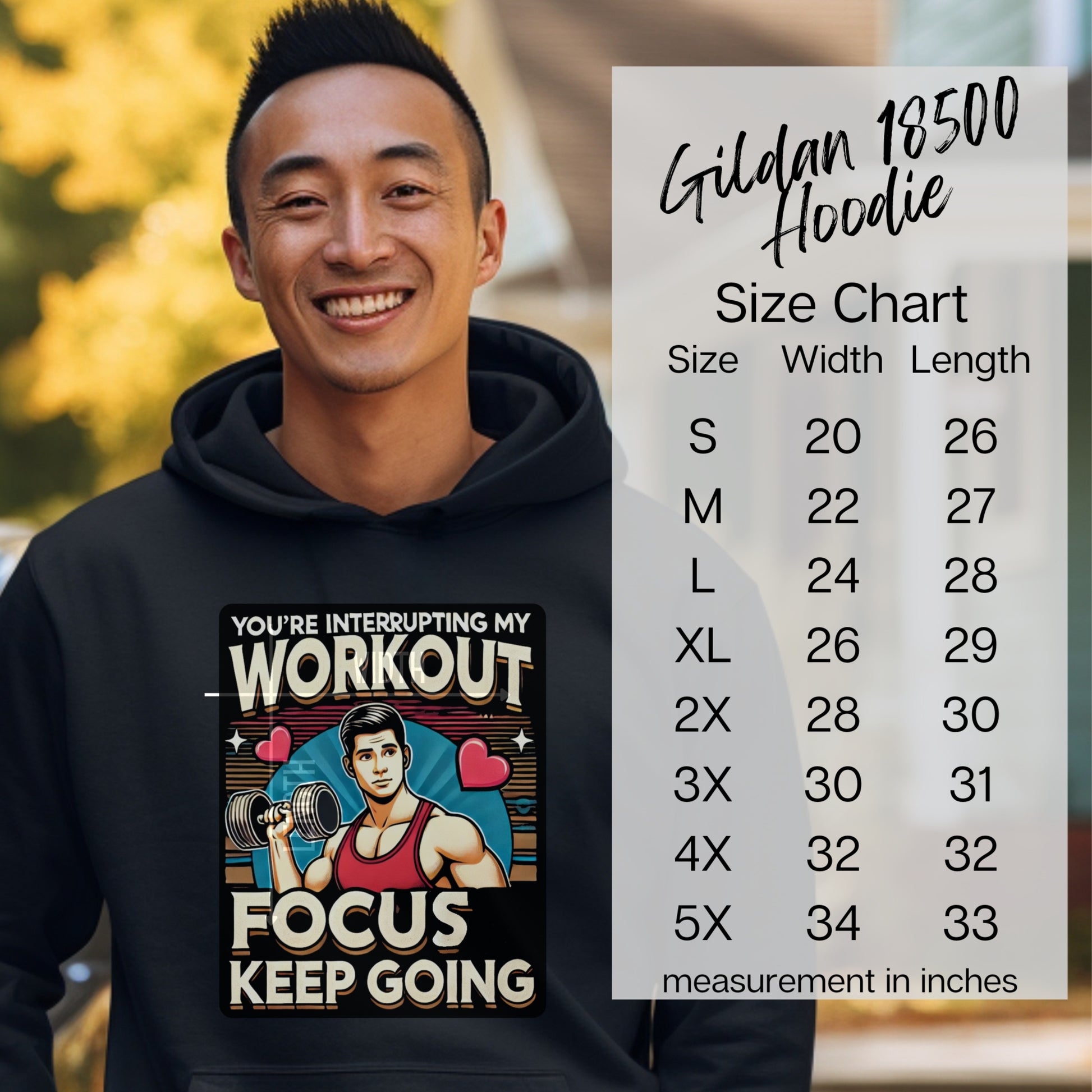 Funny Gym Workout Hoodie Motivational Fitness Product
