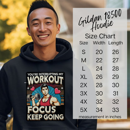 Funny Gym Workout Hoodie Motivational Fitness Product