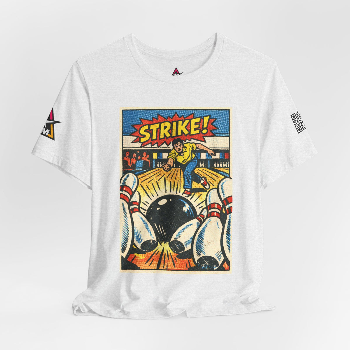 Strike Graphic T-Shirt | Bowling Streetwear Tee | Retro Bowling Shirt  STRIKE.