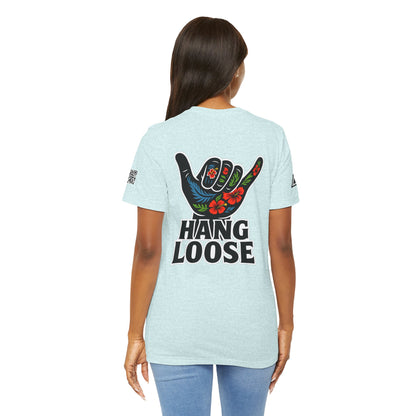 Hang Loose Graphic T-Shirt | Shaka Hand Tee | Tropical Surf Streetwear