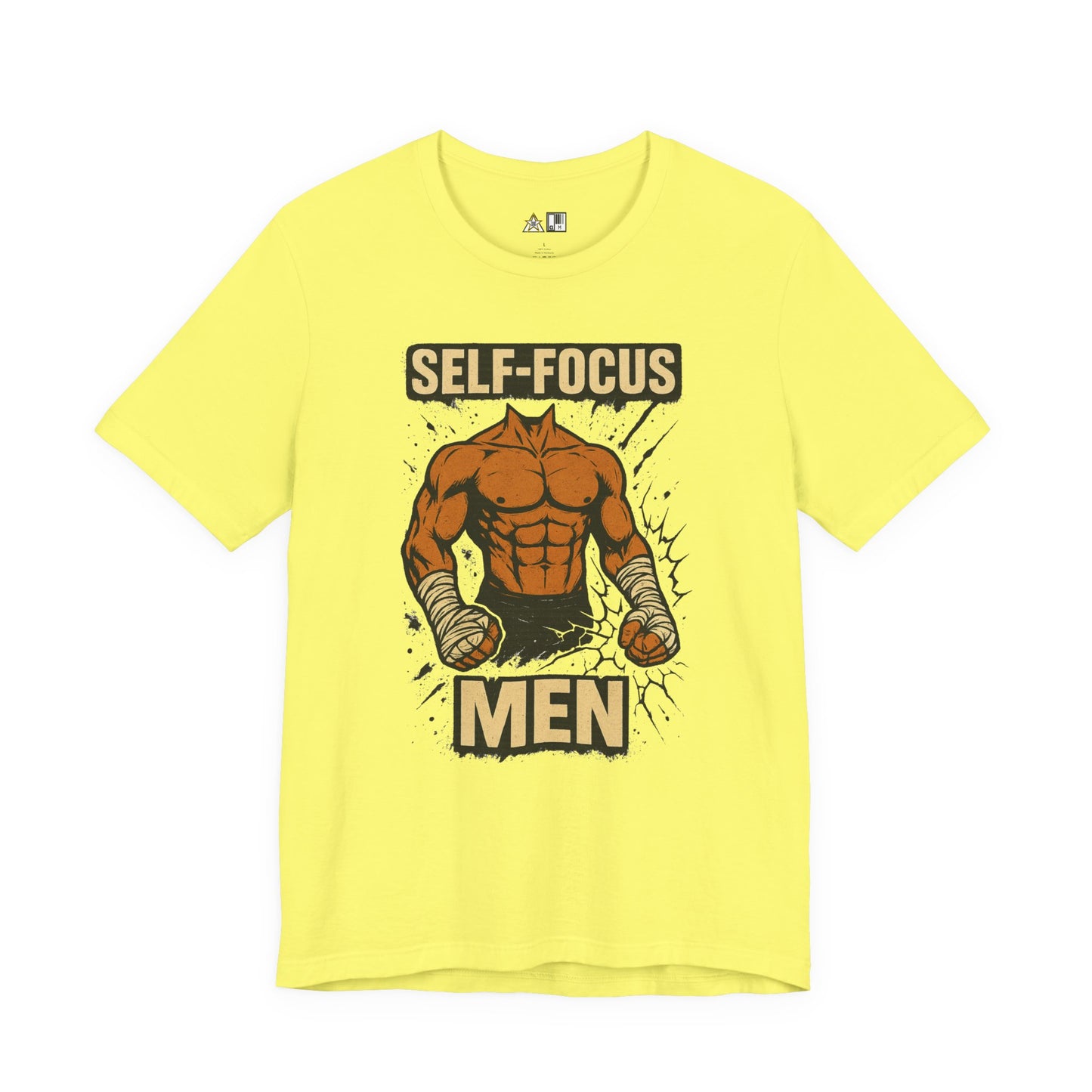 Fighter Self-Focus Men Muscle Power – Unisex Streetwear Graphic Tee