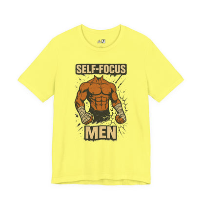 Fighter Self-Focus Men Muscle Power – Unisex Streetwear Graphic Tee