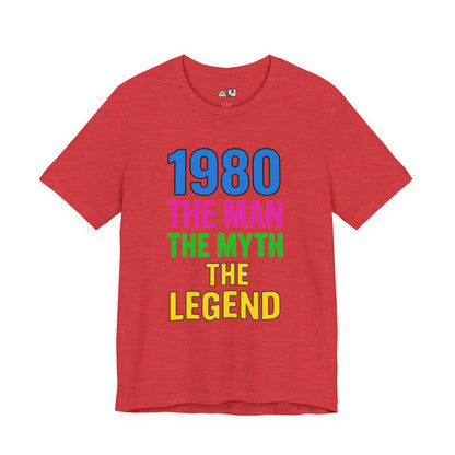 Born a Legend Since 1980 (editable)– Unisex Streetwear Graphic Tee