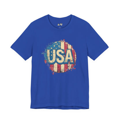 USA Raw Spirit – Unisex Patriotic Streetwear Tee
