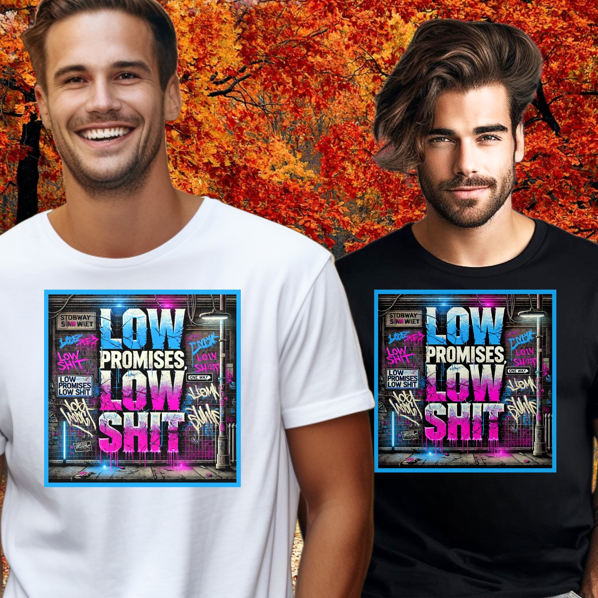 Low Promises Low Shit graffiti design product type