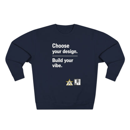 Custom Alpha Crewneck Choose Your Design Build Your Vibe Crewneck Sweatshirt