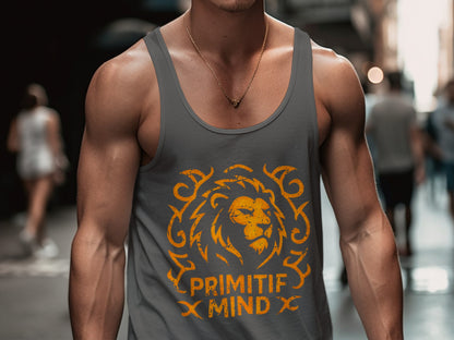 Primitif Mind Lion Design Men's Sleeveless Shirt product