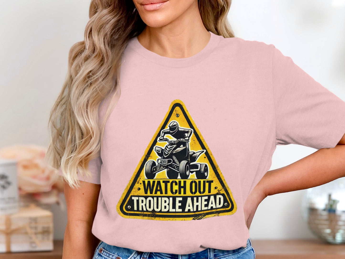 Watch Out Trouble Ahead Graphic T-shirt product