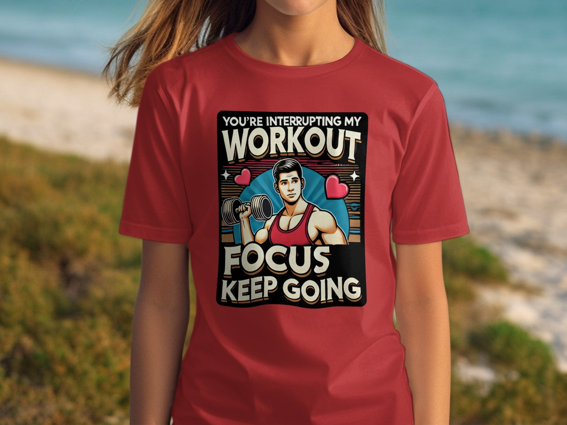 You're Interrupting My Workout Focus Keep Going Shirt product