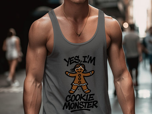 Yes I'm Cookie Monster Graphic Tank Top product type