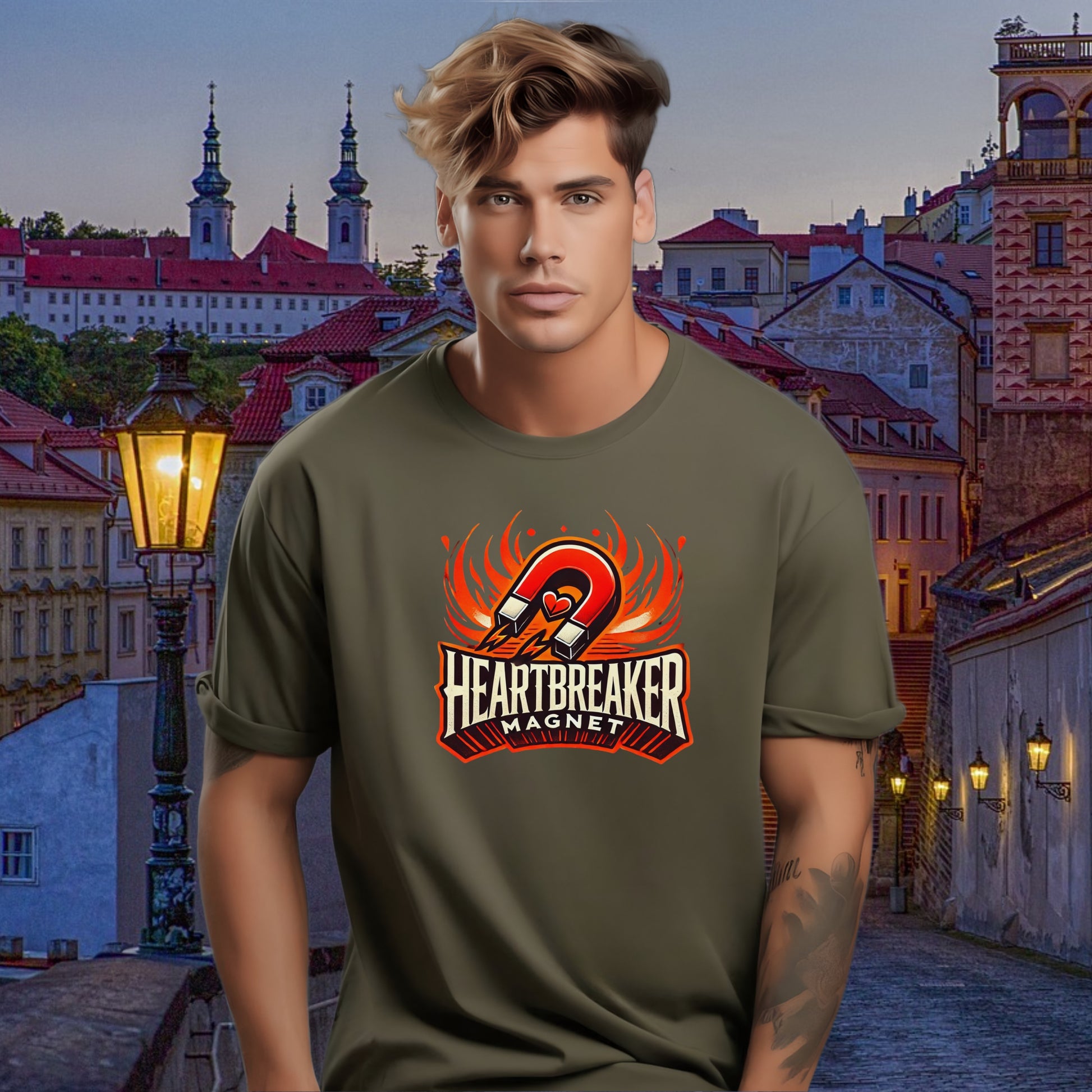 Heartbreaker Magnet Urban Grey Graphic T-shirt product