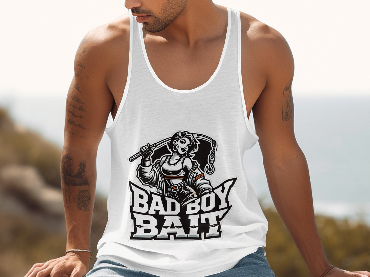 Bad Boy Bait Graphic Tank Top Design product type