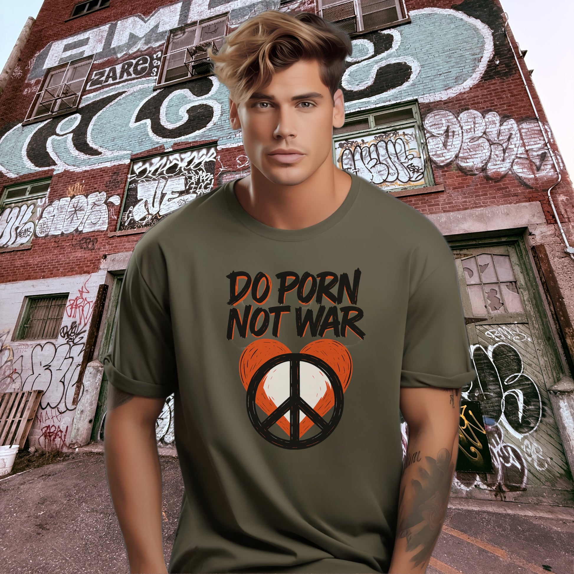 Do Porn Not War Peace Symbol Statement product