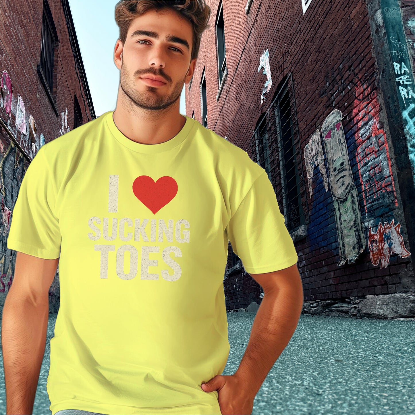 I Love Sucking Toes Graphic Tee Casual Shirt