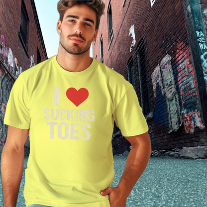 I Love Sucking Toes Graphic Tee Casual Shirt