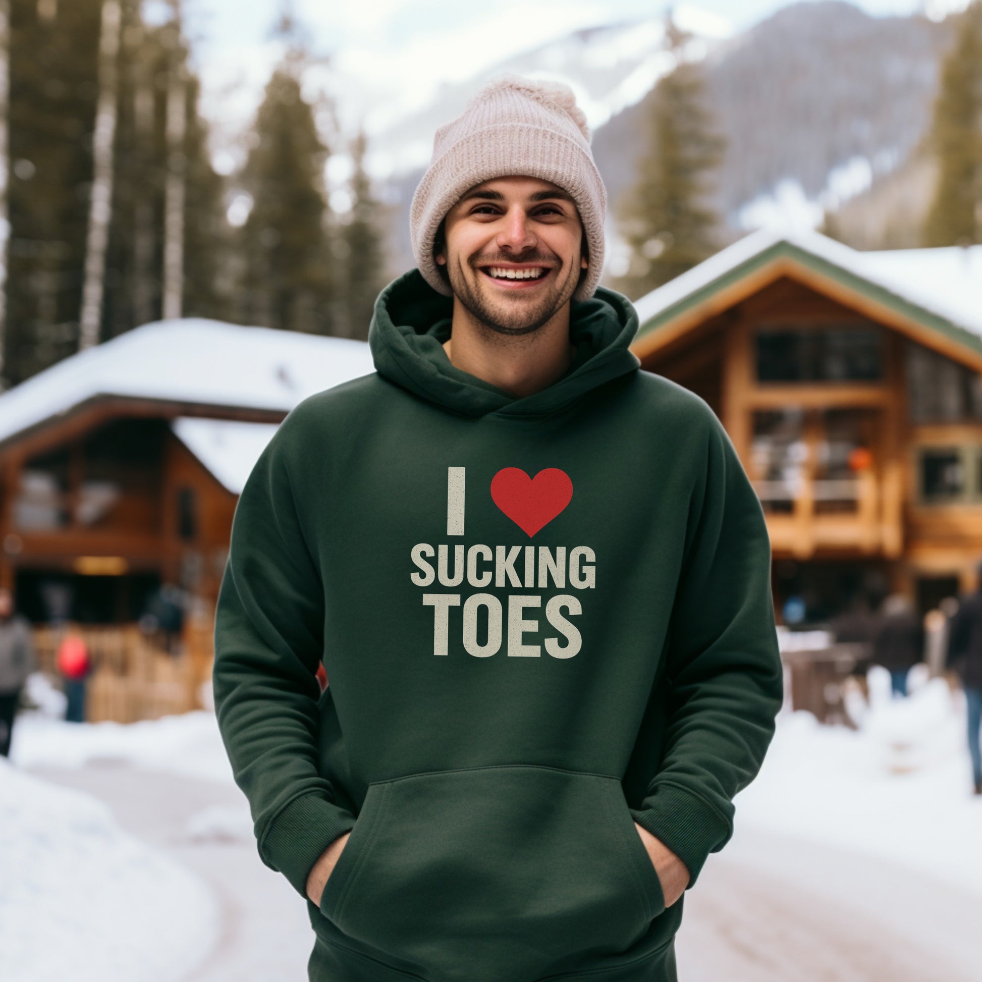 I Love Sucking Toes Hoodie with Funny Graphics