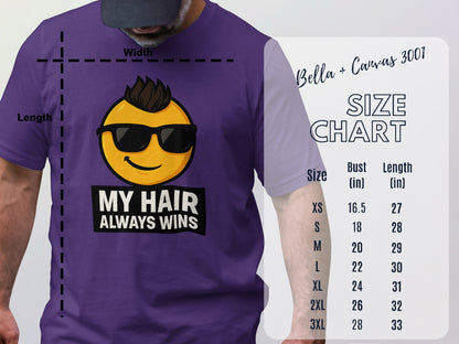 My Hair Always Wins Funny T-shirt product