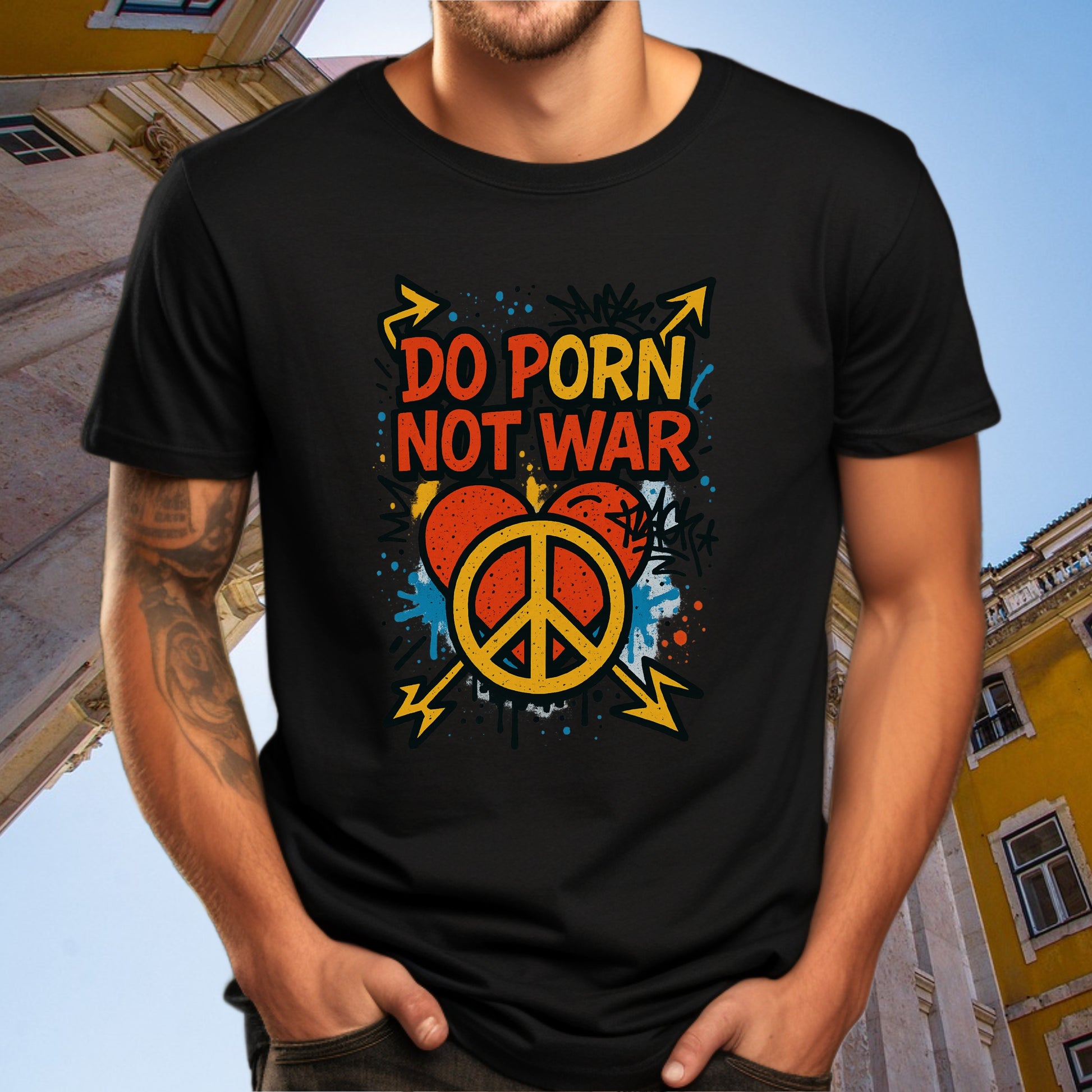 Do Porn Not War Graphic Printed T-shirt product type