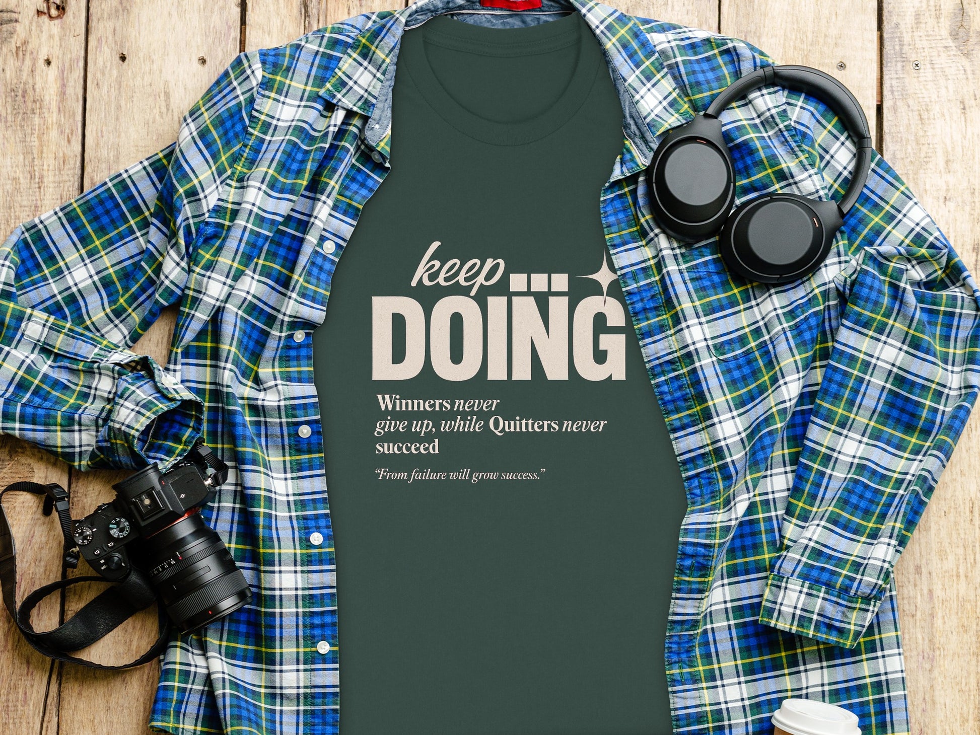 Keep Doing Winners Never Give Up T-shirt