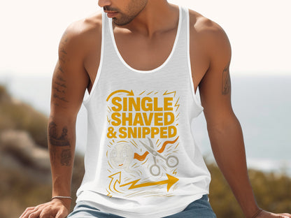 Single Shaved and Snipped Graphic Tank product type