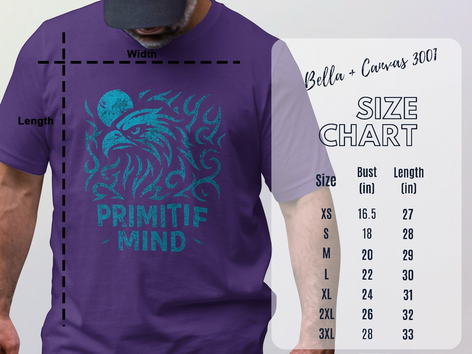 Primitif Mind Graphic Tee Purple Men's Shirt product