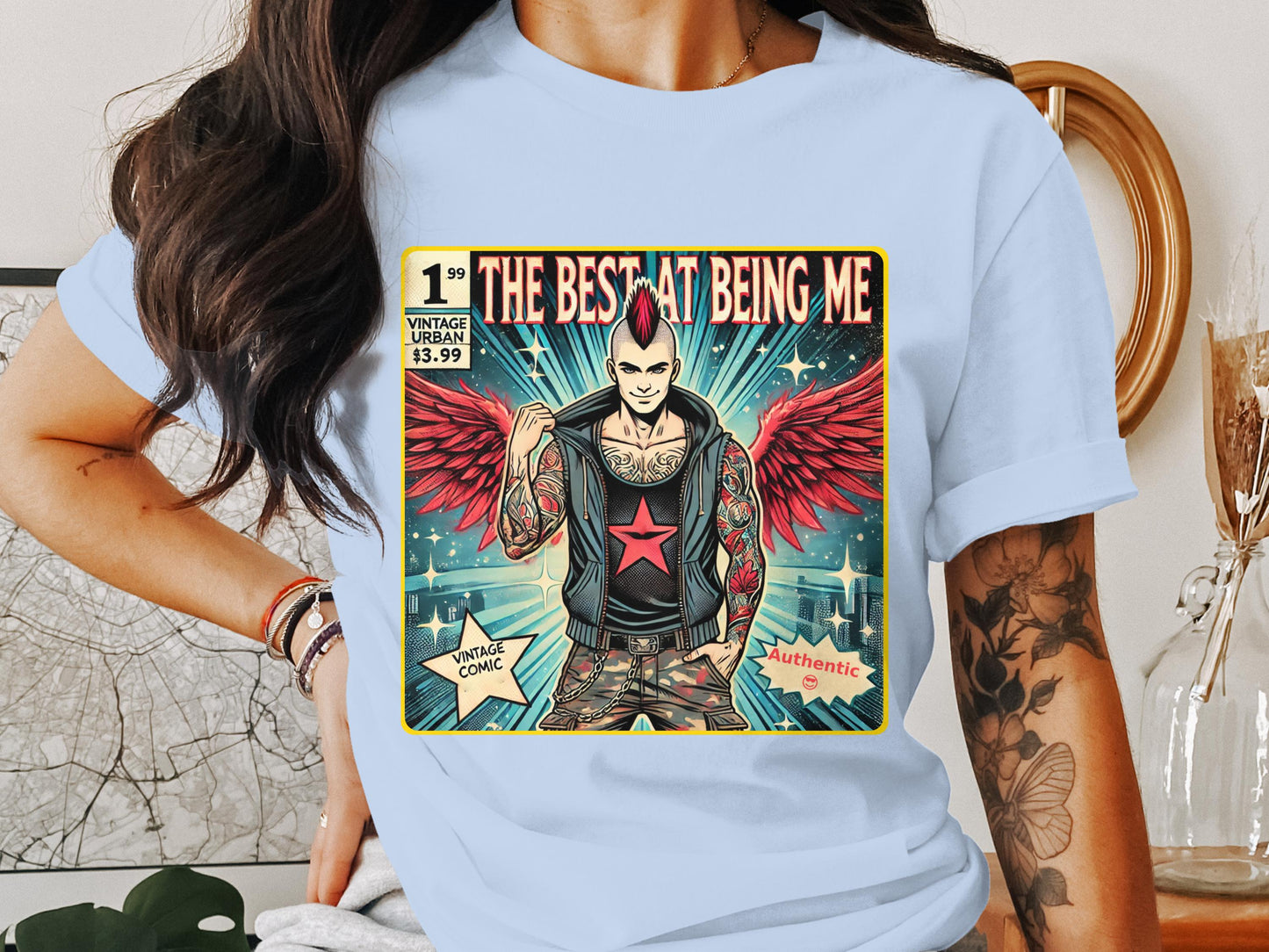The Best At Being Me Comic Print Graphic T-Shirt product