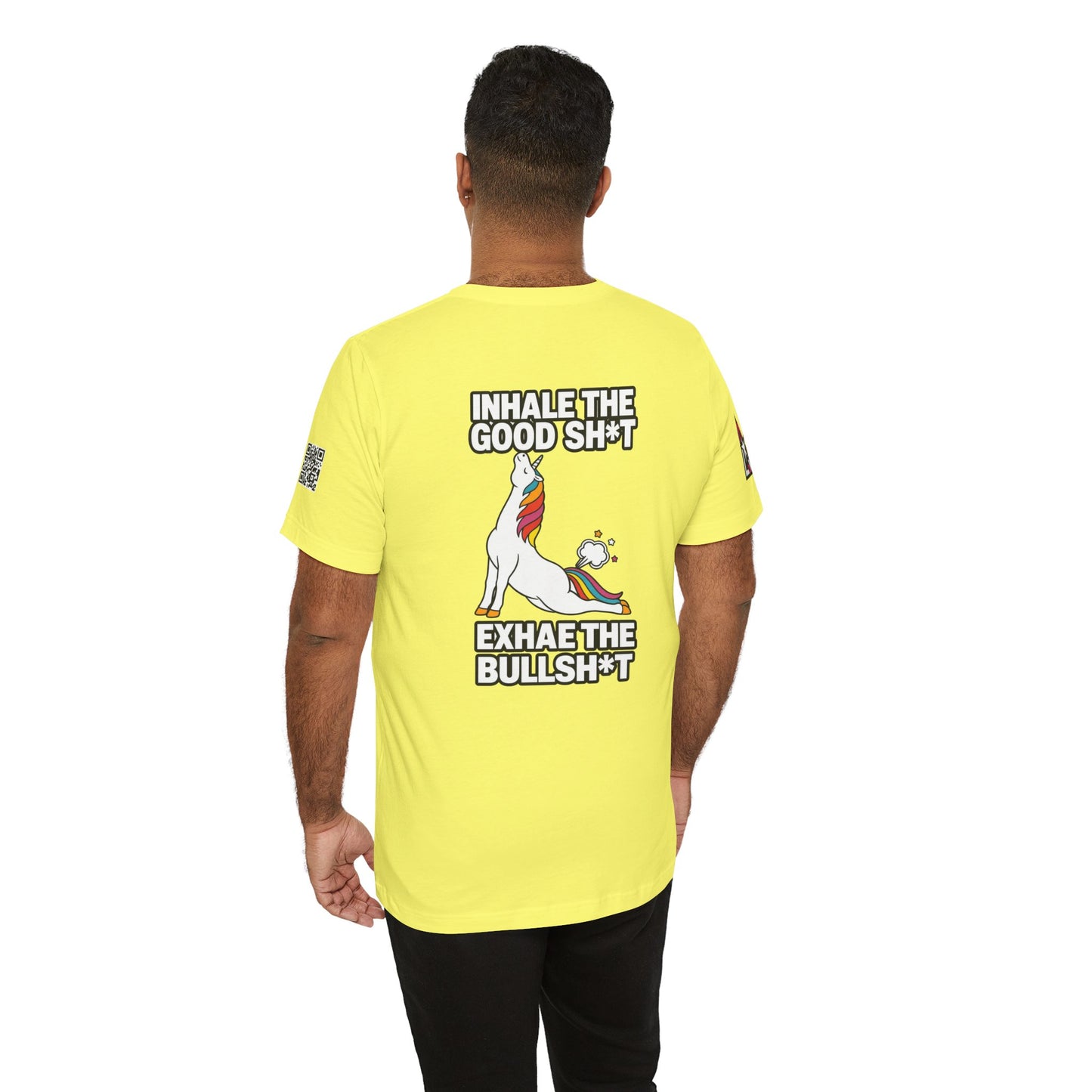 Inhale the Good Shit, Exhale the Bullshit – Funny Unicorn Graphic Tee