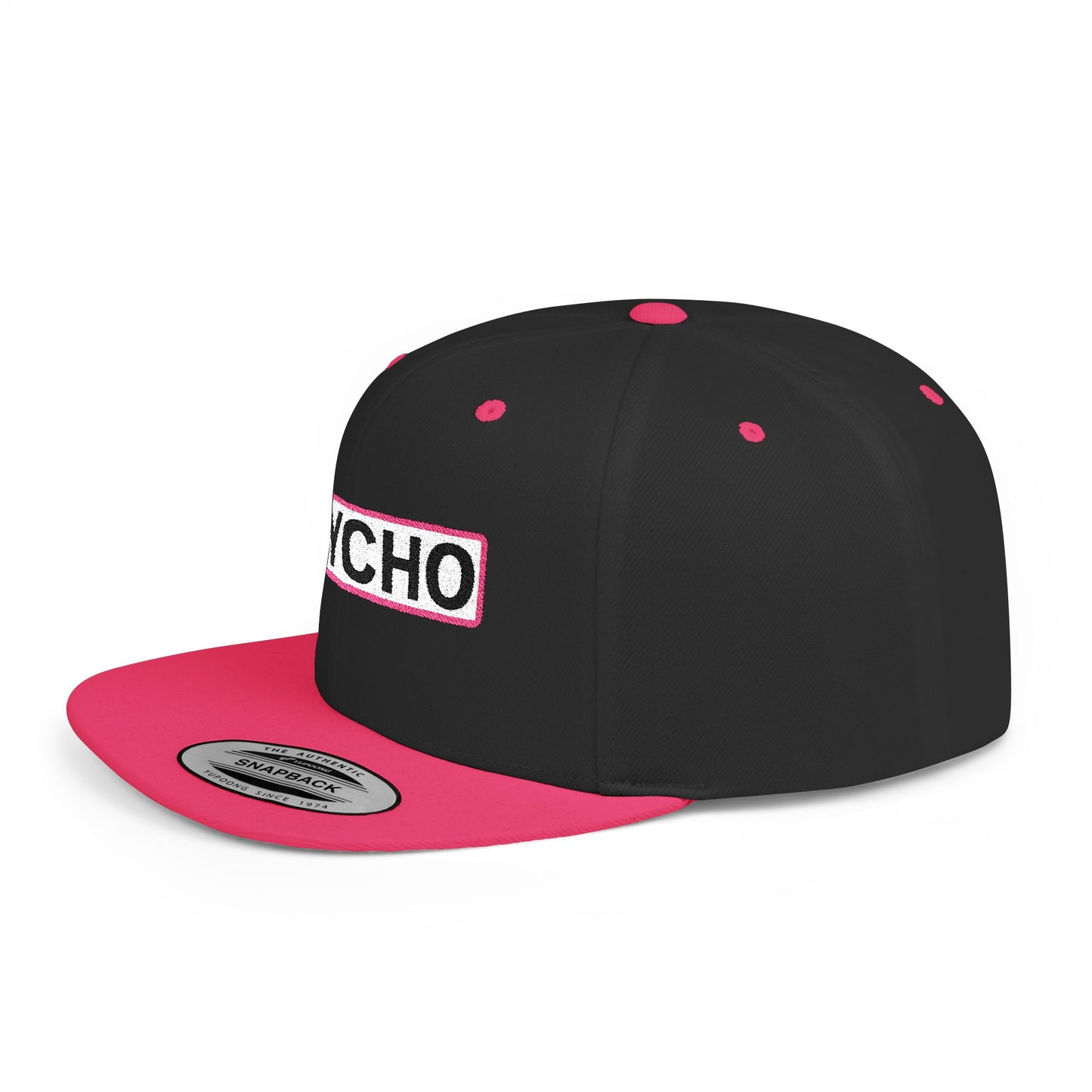 PSYCHO Embroidered Snapback Hat | Funny Statement Cap | Bold Streetwear Flat Bill | Conversation Starter Gift