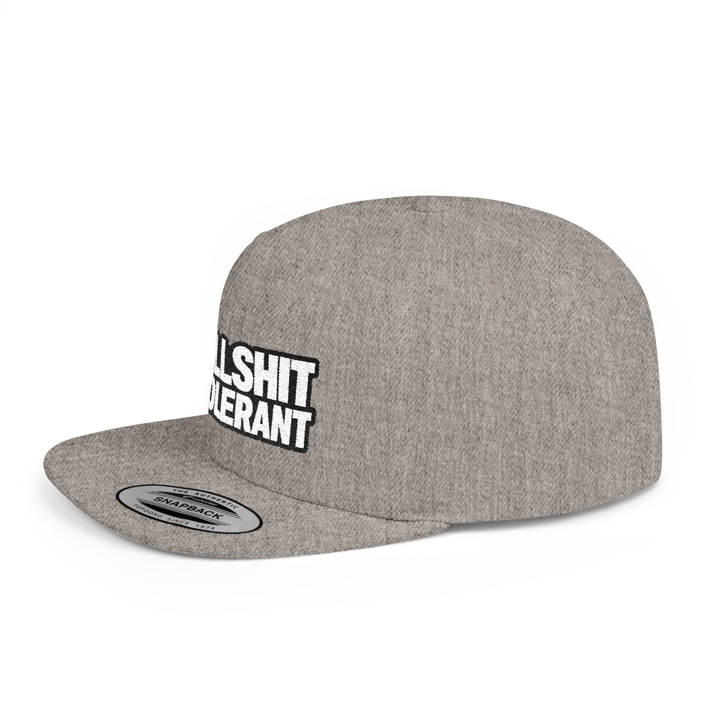 Bullshit Intolerant – Funny Sarcastic Streetwear Snapback