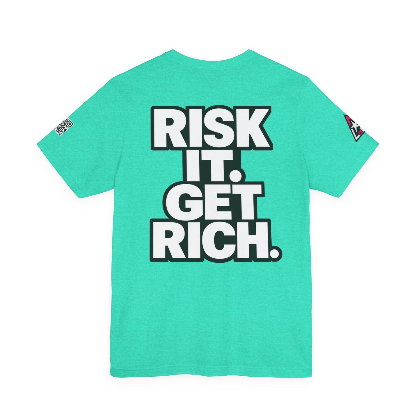 Risk It. Get Rich. – Bold Motivational Graphic Tee