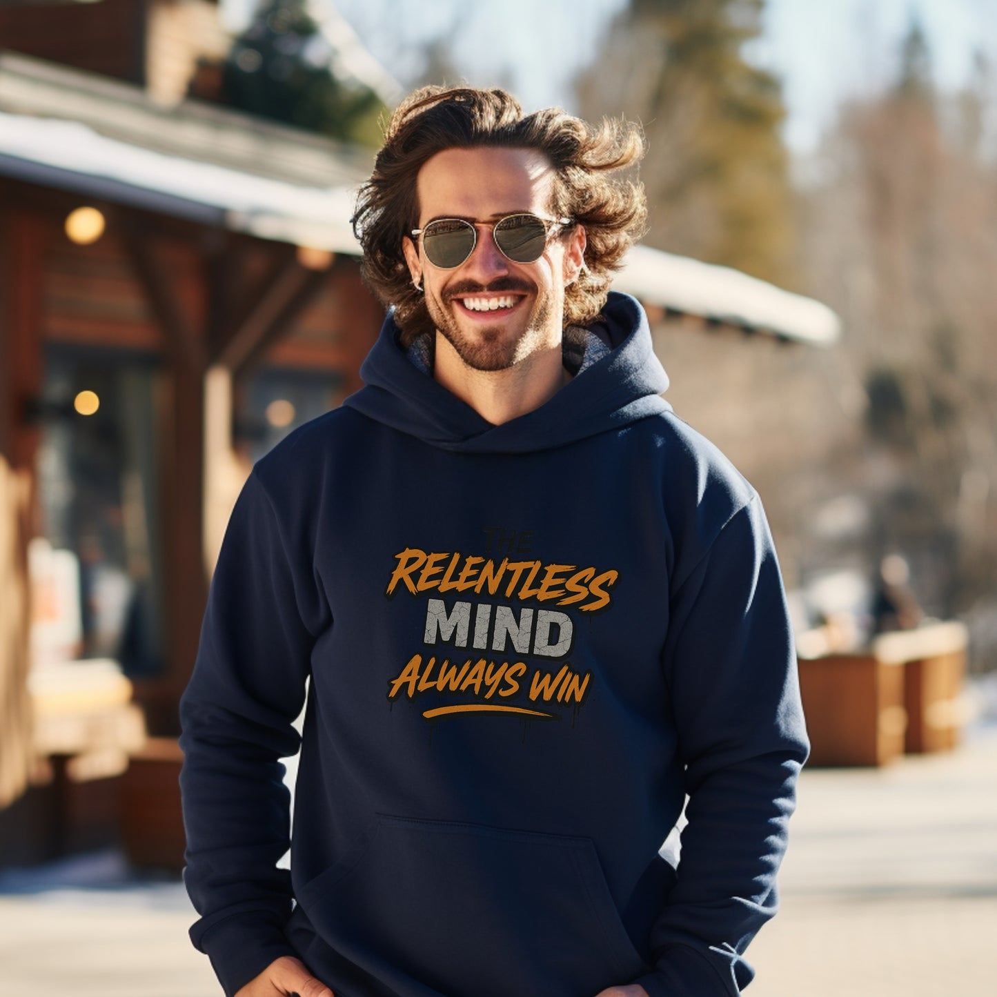 The Relentless Mind Always Win graphic hoodie product