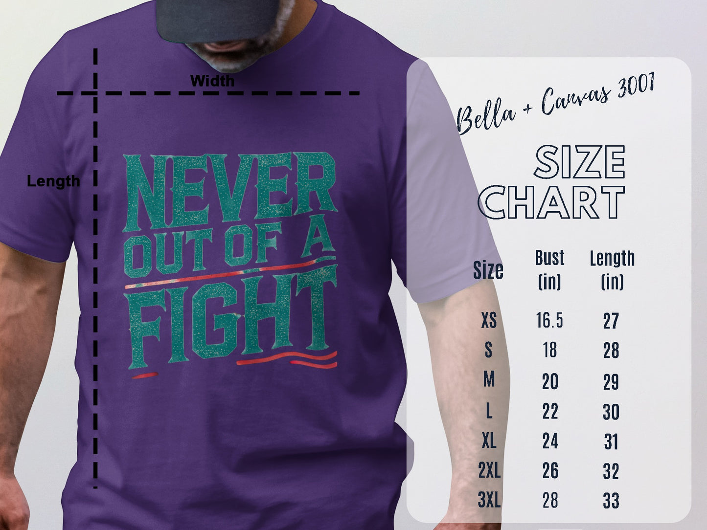 Never Out of a Fight Graphic T-Shirt product