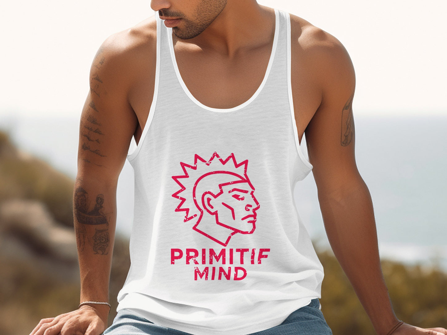 Primitif Mind Graphic Design Tank Top product type